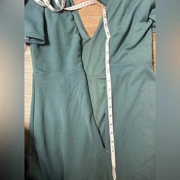 Hannah Dress Crepe Sea Glass Birdy Grey Bridesmaid Dress Like New Size S - Picture 11 of 14